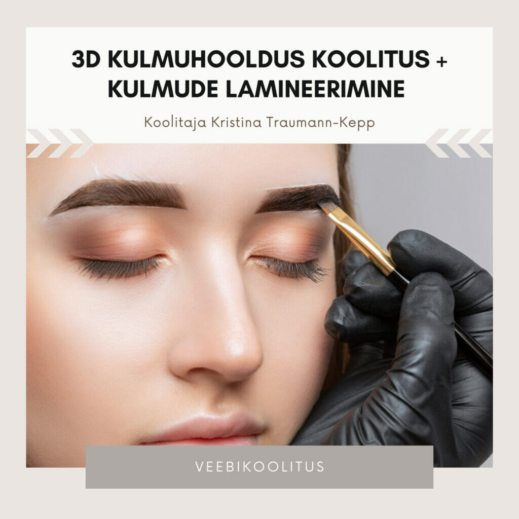 3d kulmuhooldus koolitus koos kulmude lamineerimisega