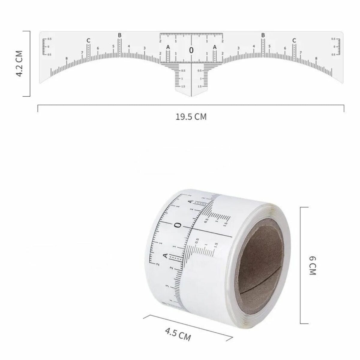 Pomello Professional Itsekiinnittyvät kulmakarvojen viivoittimet kulmakarvojen mittaamiseen. Itseliimautuva kulmakarvojen viivain on käytännöllinen työkalu sekä ammattilaiselle että aloittelevalle käsityöläiselle. Tekee kulmakarvojen mittauksesta tarkemman ja nopeamman.   Itseliimautuva viivain ei vahingoita ihoa ja se irtoaa helposti iholta vaakun luomisen jälkeen. Tuote ei sisällä myrkyllisiä aineita ja on turvallinen käyttää. Valmistettu ympäristöystävällisestä materiaalista.   5o kpl rullassa Pomello