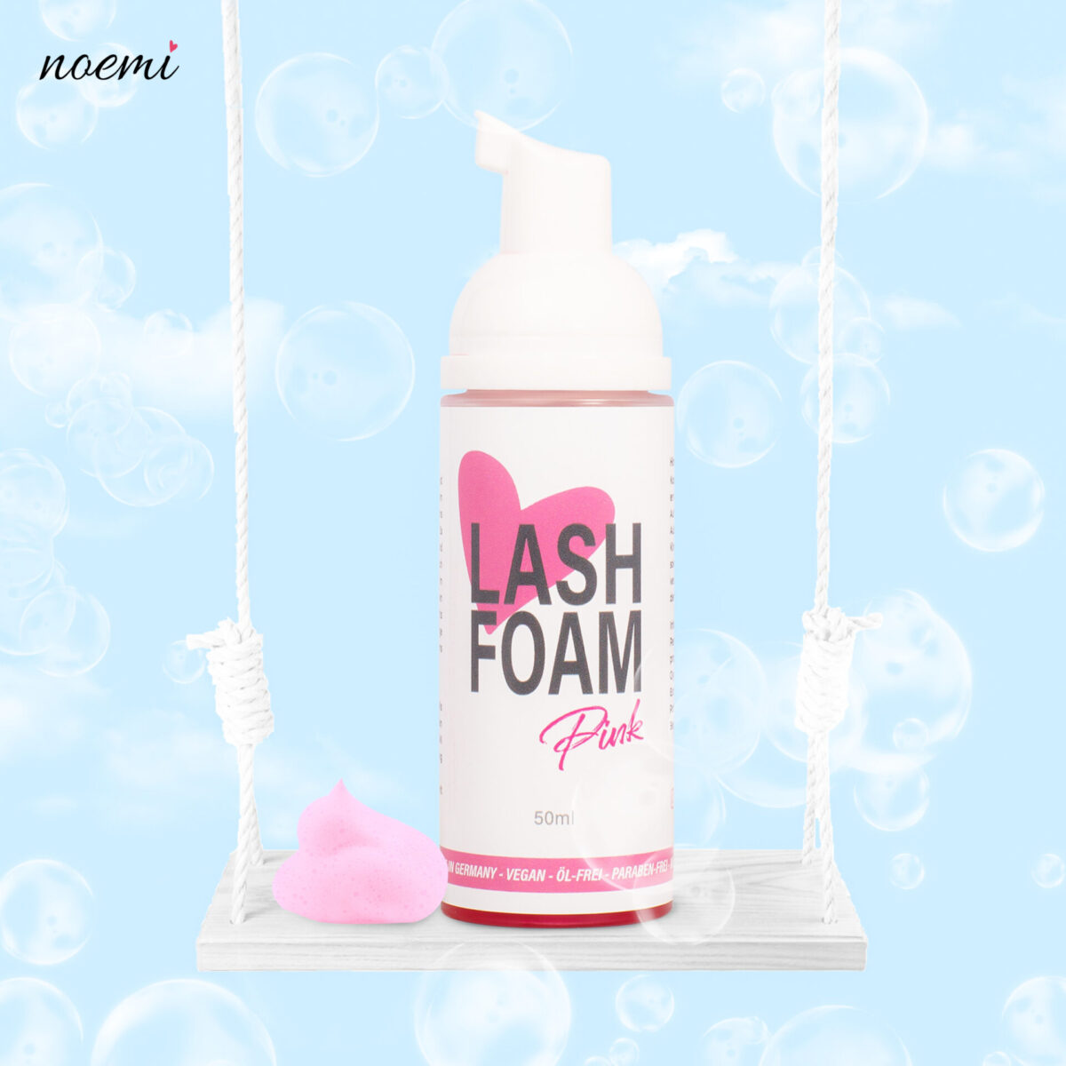 noemi lash foam pink, lash lifti tooted