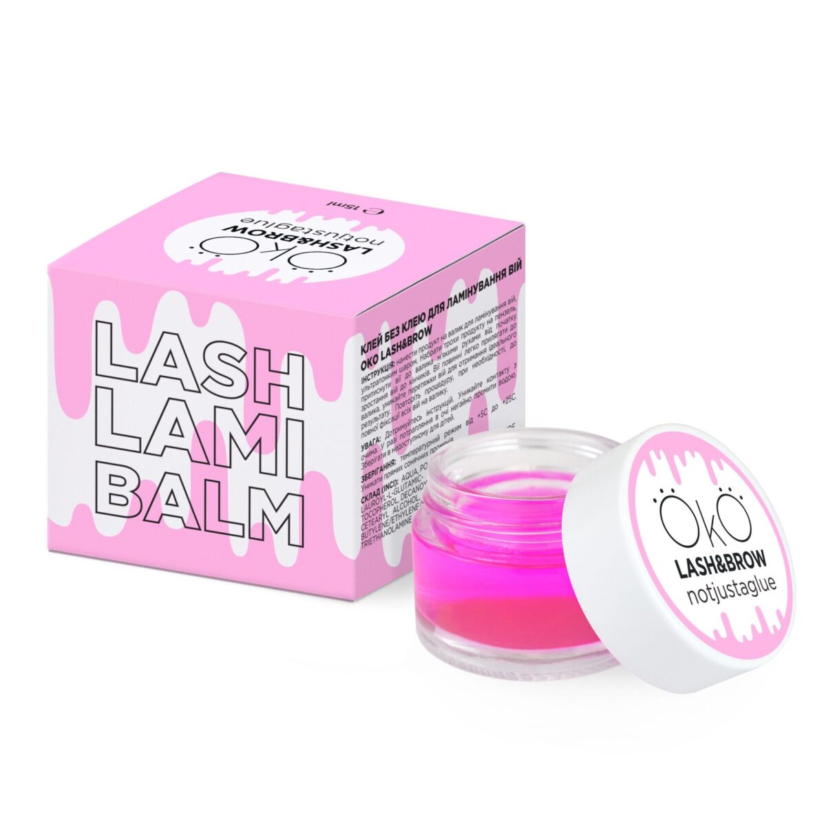 Glue without Glue OKO Lash Lami Balm 15 ml lash lift liim