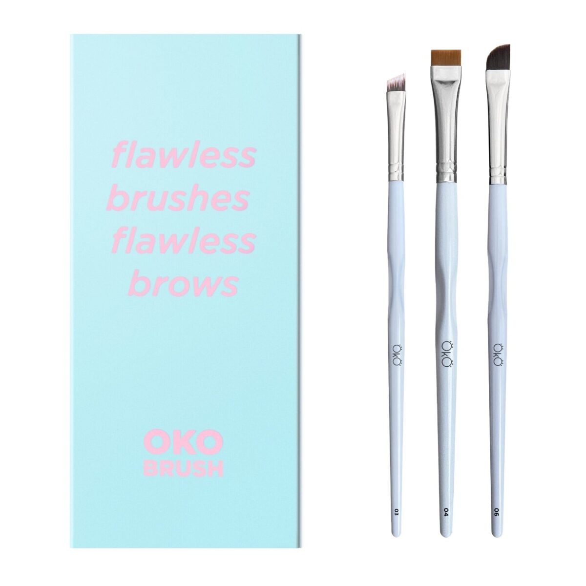 OKO Siveltimien sarja "Flawless Brushes Flawless Brows"