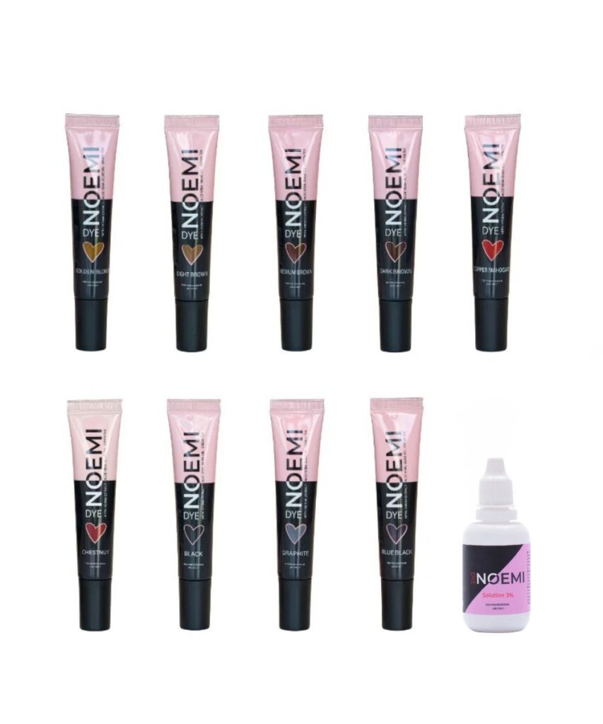 NOEMI Hybrid Dye Ripsme- ja kulmuvärvide Kit