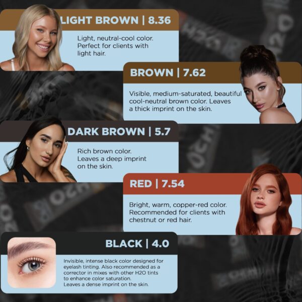 OKO Lash&Brow Liquid Hybrid Tint H2O hübriidvärv