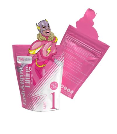 PINK FLASH Lash and Brow Lift Step 1