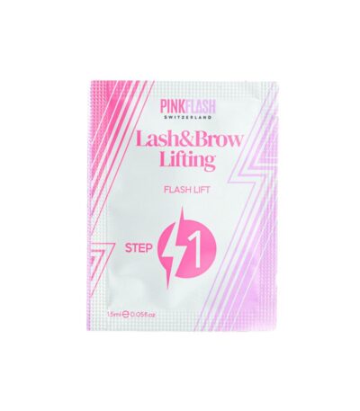 PINK FLASH Lash and Brow Lift Step 1