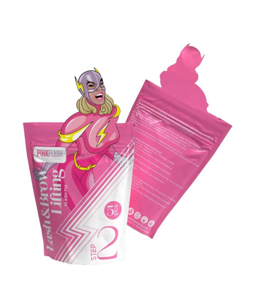 PINK FLASH Lash and Brow Lift Step 2