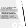 Mini Angled Brush OKO #2 BLACK EDITION