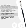 Soft Large Angled Brush OKO #6 BLACK EDITION