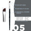 Soft Angled Brush OKO #5 BLACK EDITION