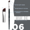 Soft Large Angled Brush OKO #6 BLACK EDITION
