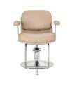 OMEGA <p data-start="0" data-end="75"><strong data-start="0" data-end="75">Kampaamotuoli Omega Astra – minimalistinen tyyli ja luotettava mukavuus</strong></p> <p data-start="77" data-end="360">Omega Astra -kampaamotuoli on suunniteltu päivittäiseen ammattikäyttöön, yhdistäen minimalistisen muotoilun ja käytännöllisen toimivuuden. Sen tyylikäs ulkonäkö sopii erinomaisesti sekä moderneihin että klassisiin salonkiympäristöihin, korostaen tilan siisteyttä ja ammattimaisuutta.</p> <p data-start="362" data-end="709">Hydraulinen nostin mahdollistaa istuinkorkeuden sujuvan säädön välillä 50–60 cm myös käytön aikana, tarjoten ergonomisen työasennon sekä asiakkaalle että tekijälle. Ergonominen selkänoja tukee selkää ja auttaa säilyttämään mukavan asennon myös pidempien hoitojen aikana. Integroitu jalkatuki tarjoaa vakaan tuen jaloille ja lisää käyttömukavuutta.</p> <p data-start="711" data-end="928">Tuolin harkittu muotoilu sisältää leveän istuimen ja pehmustetut käsinojat, jotka takaavat maksimaalisen mukavuuden. Täyspyörivä mekanismi lisää liikkumisen vapautta ja tekee työskentelystä sujuvampaa ja tehokkaampaa.</p> <p data-start="930" data-end="1173">Laadukas synteettinen nahkaverhoilu beigen sävyissä on kestävä, kosteutta hylkivä ja helppo puhdistaa – ihanteellinen intensiiviseen päivittäiseen käyttöön. Kromatut yksityiskohdat ja vakaa pyöreä jalusta viimeistelevät tuolin modernin ilmeen.</p> <p data-start="1175" data-end="1317"><strong data-start="1175" data-end="1195">Tekniset tiedot:</strong><br data-start="1195" data-end="1198" />• Hydraulinen nostin<br data-start="1218" data-end="1221" />• Pyöreä jalusta<br data-start="1237" data-end="1240" />• Verhoilu: synteettinen nahka<br data-start="1270" data-end="1273" />• Väri: beigen sävyt<br data-start="1293" data-end="1296" />• Jalusta: kromattu</p> <p data-start="1319" data-end="1370"><strong data-start="1319" data-end="1332">Sisältää:</strong> istuin ja nostomekanismi jalustalla</p> <p data-start="1372" data-end="1520" data-is-last-node="" data-is-only-node=""><strong data-start="1372" data-end="1391">Toimitustiedot:</strong><br data-start="1391" data-end="1394" />Mikäli tuote ei ole valmistajan varastossa, toimitusaika voi pidentyä. Lisätietoja saat ottamalla yhteyttä: <a class="decorated-link cursor-pointer" rel="noopener" data-start="1502" data-end="1517">info@pomello.ee</a></p> Pomello