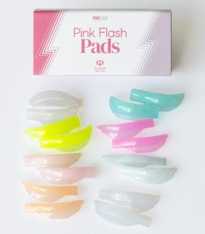 PINK FLASH LASH LIFTING SILICONE HYBRID SHIELDS – 8 PAIRS