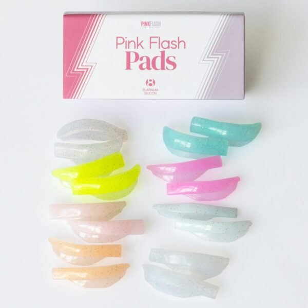 PINK FLASH LASH LIFTING SILICONE HYBRID SHIELDS – 8 PAIRS