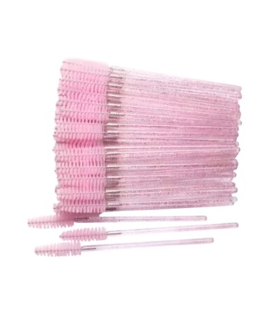 Ripsmeharjad Glitter 100tk Pink