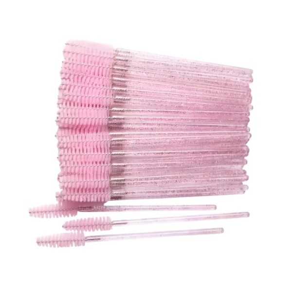 Ripsmeharjad Glitter 100tk Pink